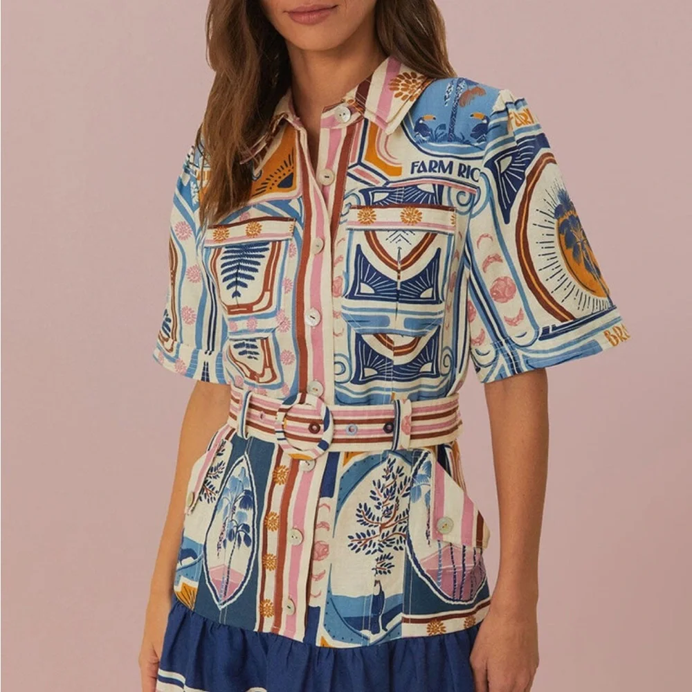 FARM Rio Multicolor Patterned Dress - Picture 2 of 5